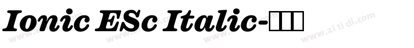 Ionic ESc Italic字体转换 Ionic ESc Italic字体转换